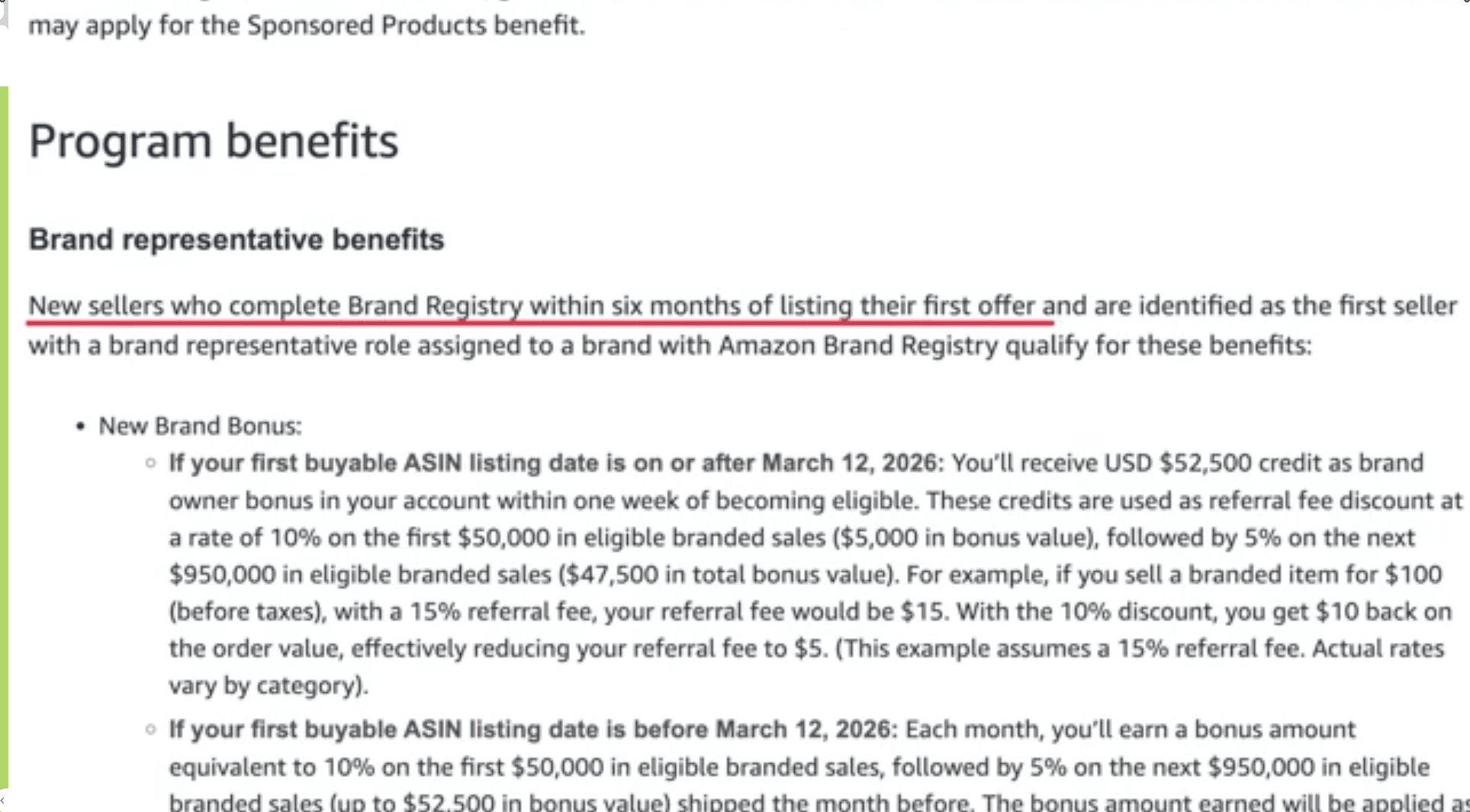 Amazon incentives described.